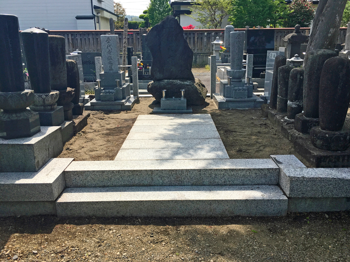 お墓掃除アフター